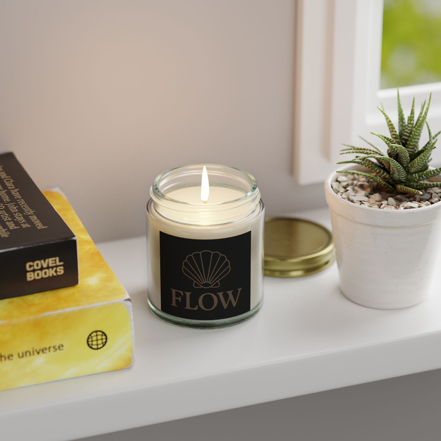 Scented Candles | Flow Collection | Coconut Apricot Wax | Relaxing Home Decor, Spa Gift, Aromatherapy, Candle Lovers, Self-Care