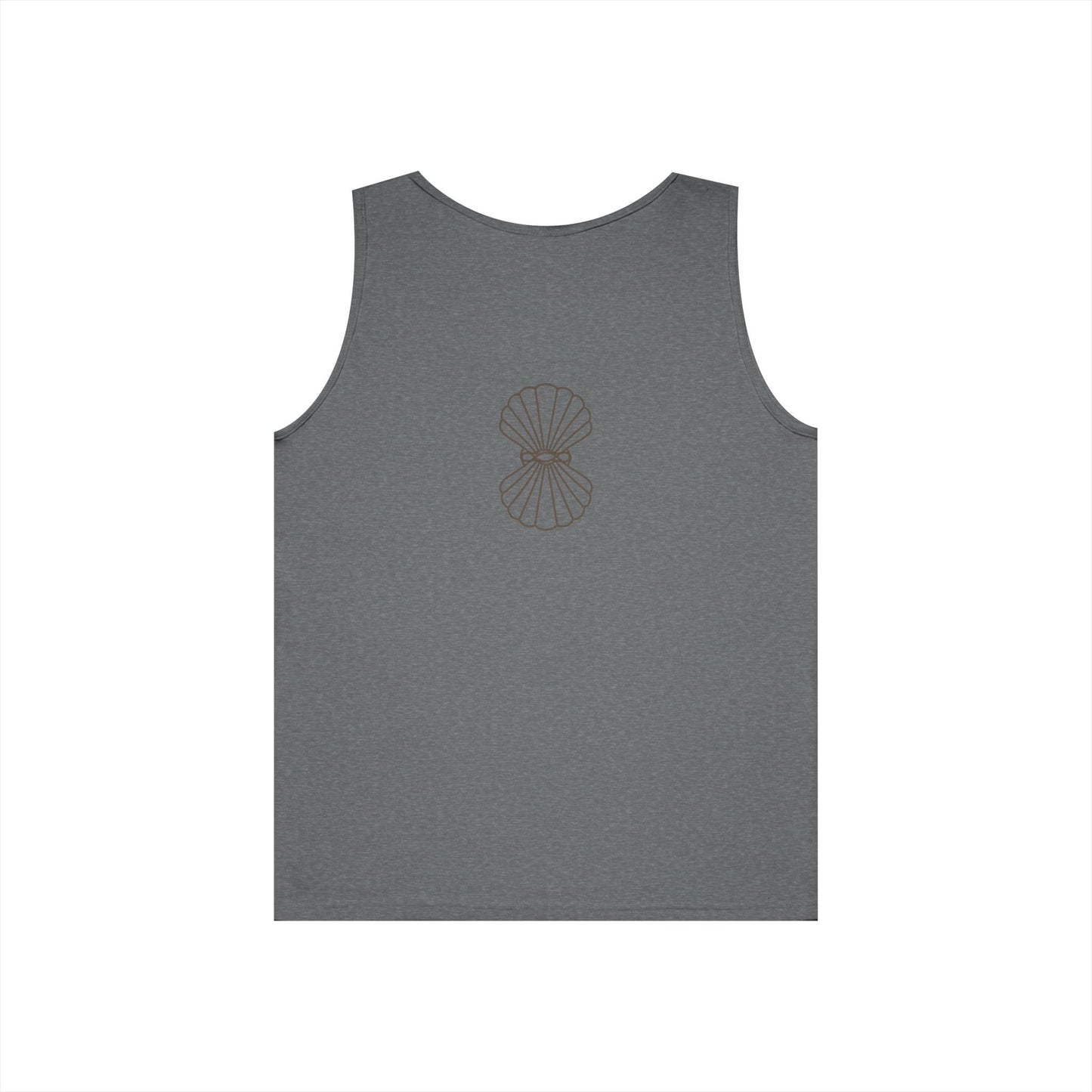 Flow Shell Unisex Heavy Cotton Tank Top | Beach Vibes, Summer Wear, Casual Outfit, Gift for Her, Relaxed Style