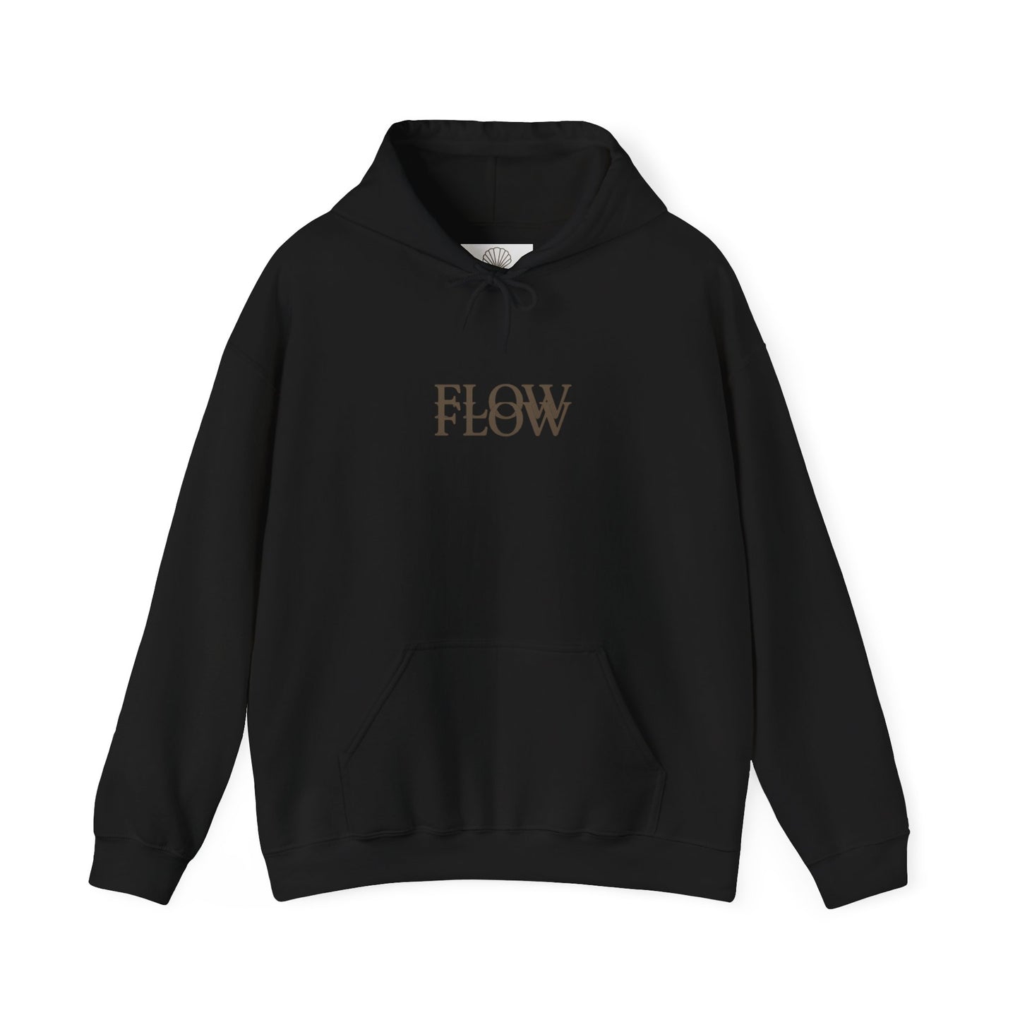 Flow Shell Unisex Hoodie, Cozy Sweatshirt, Beach Vibes Apparel, Gift for Ocean Lovers, Everyday Comfort Wear