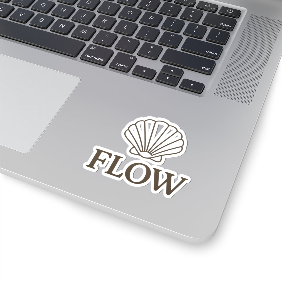 Flow Shell Kiss-Cut Stickers | Laptop Decals, Water Bottle Stickers, Aesthetic Decor, Gift for Ocean Lovers, Car Stickers