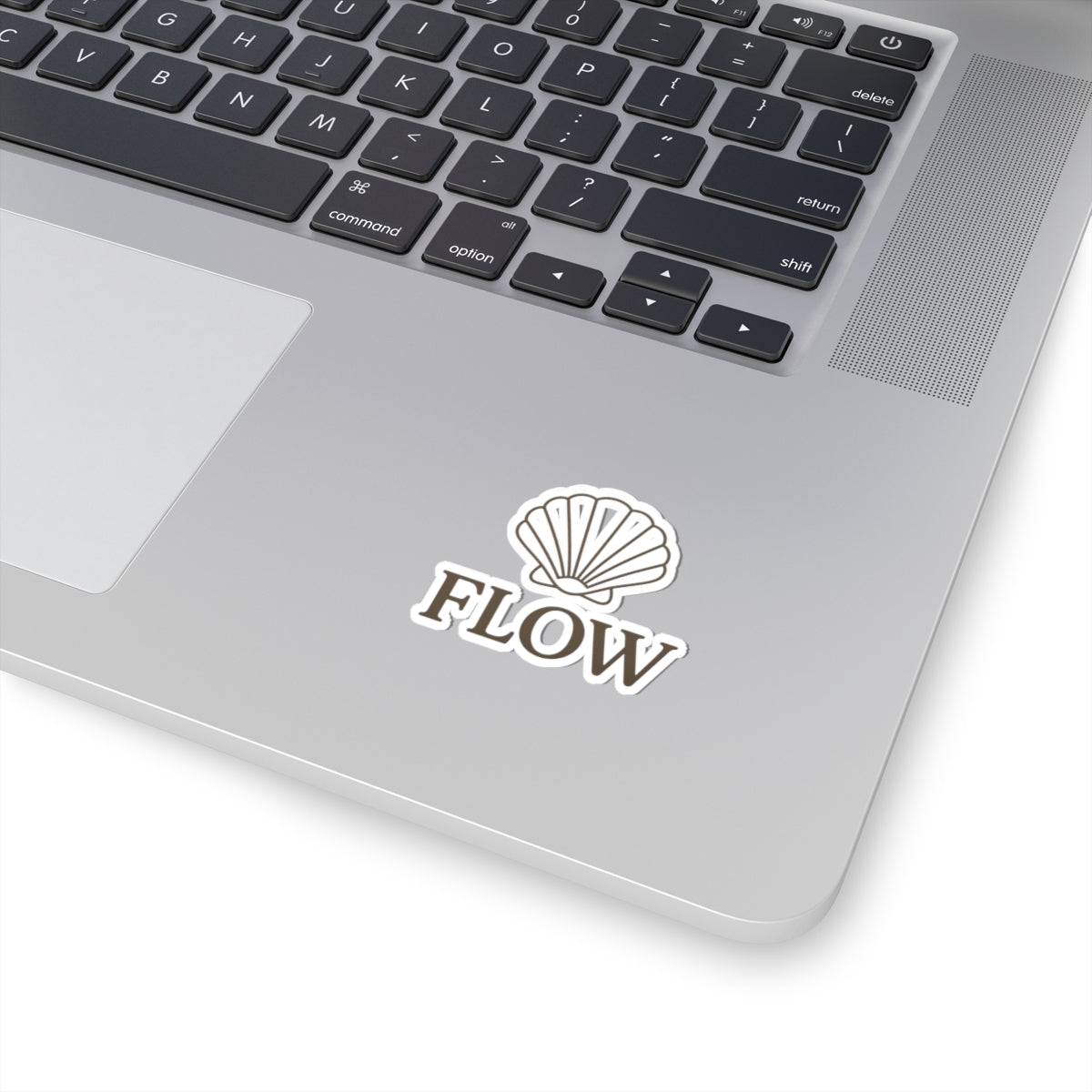 Flow Shell Kiss-Cut Stickers | Laptop Decals, Water Bottle Stickers, Aesthetic Decor, Gift for Ocean Lovers, Car Stickers