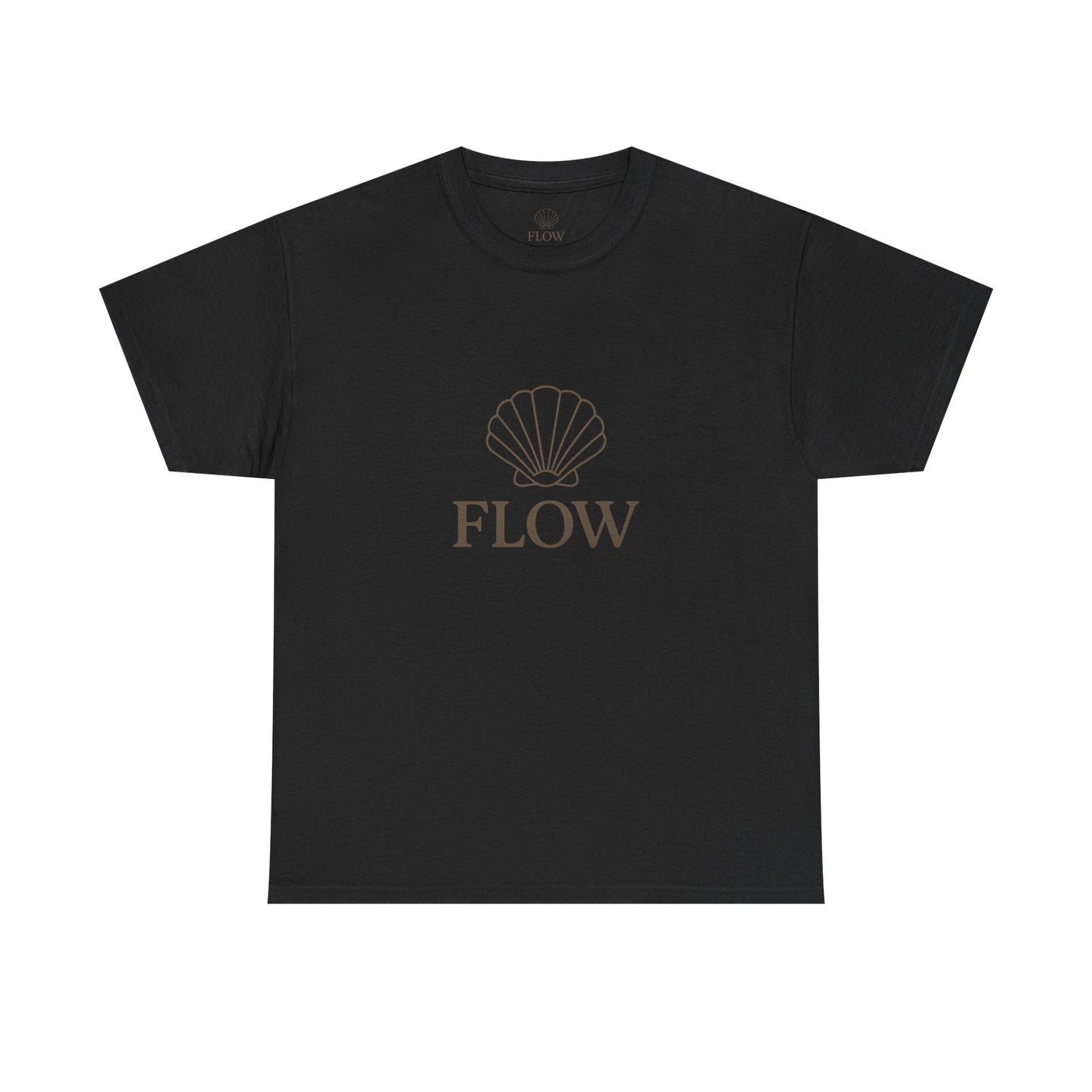 Unisex Heavy Cotton Tee with Flow Design, Summer
