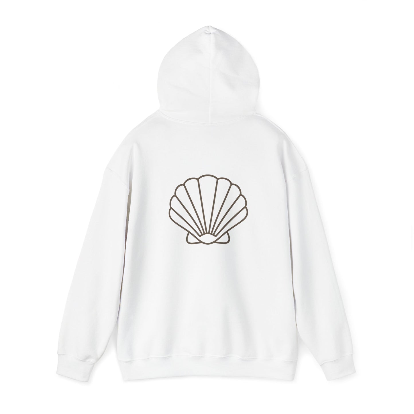 Flow Shell Unisex Hoodie, Cozy Sweatshirt, Beach Vibes Apparel, Gift for Ocean Lovers, Everyday Comfort Wear