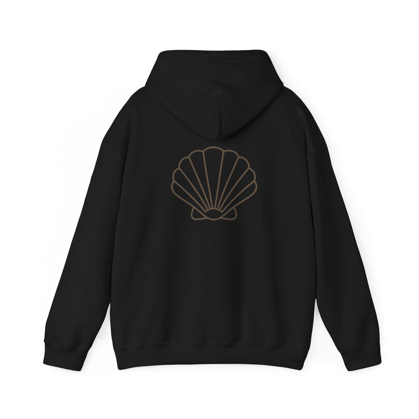 Flow Shell Unisex Hoodie, Cozy Sweatshirt, Beach Vibes Apparel, Gift for Ocean Lovers, Everyday Comfort Wear