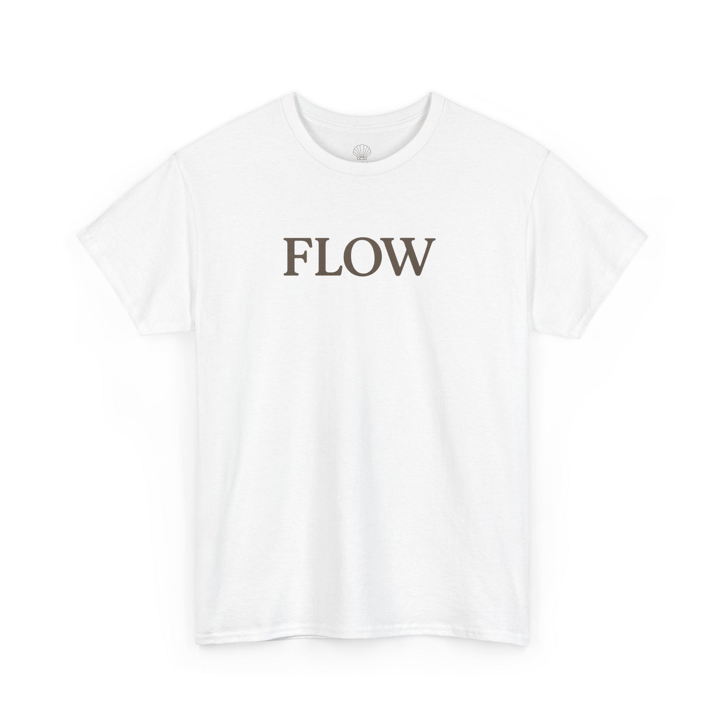 Flow Unisex Heavy Cotton Tee, Beach Vibes T-shirt, Summer Graphic Tee, Casual Wear, Gift for Ocean Lovers