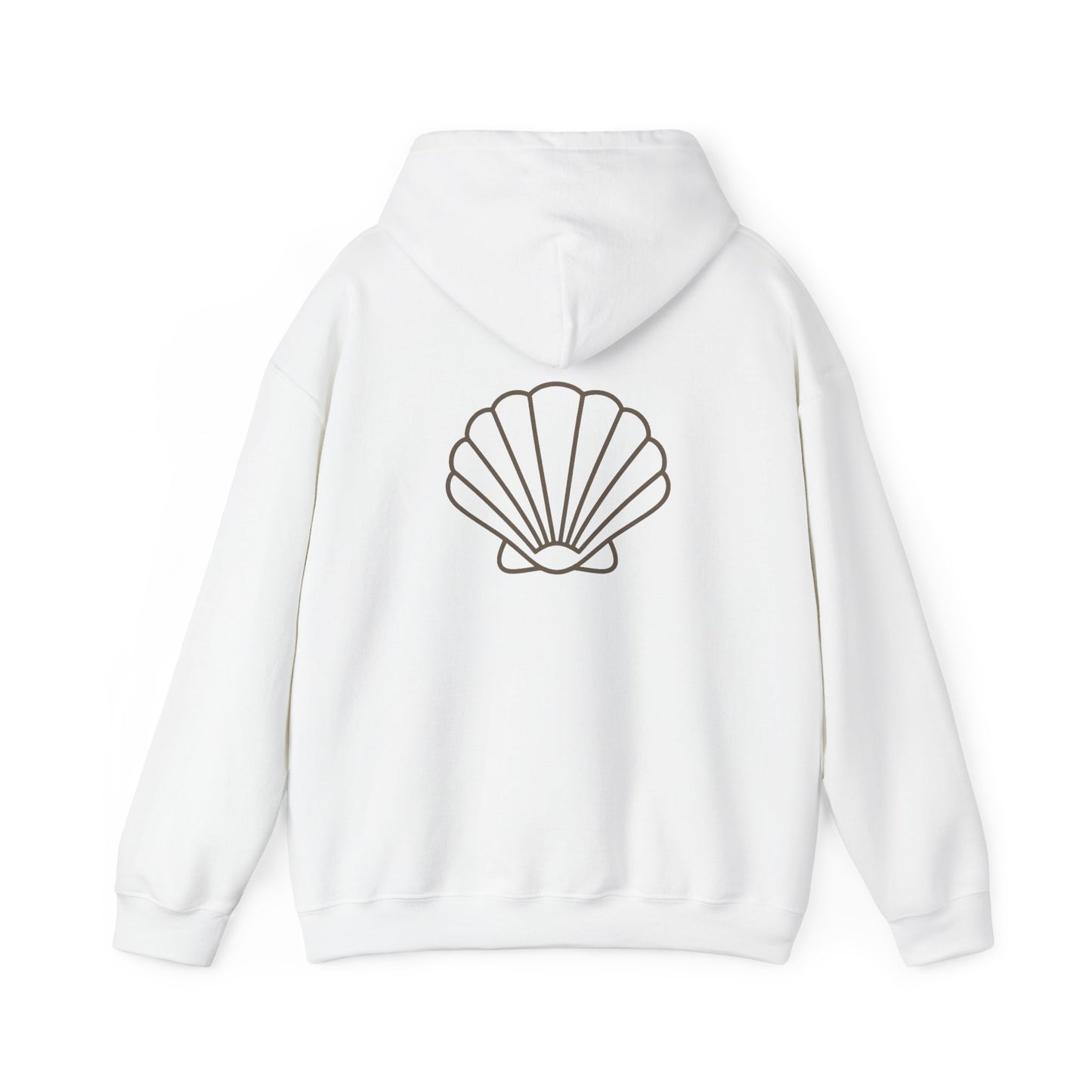 Flow Shell Unisex Hoodie, Cozy Sweatshirt, Beach Vibes Apparel, Gift for Ocean Lovers, Everyday Comfort Wear