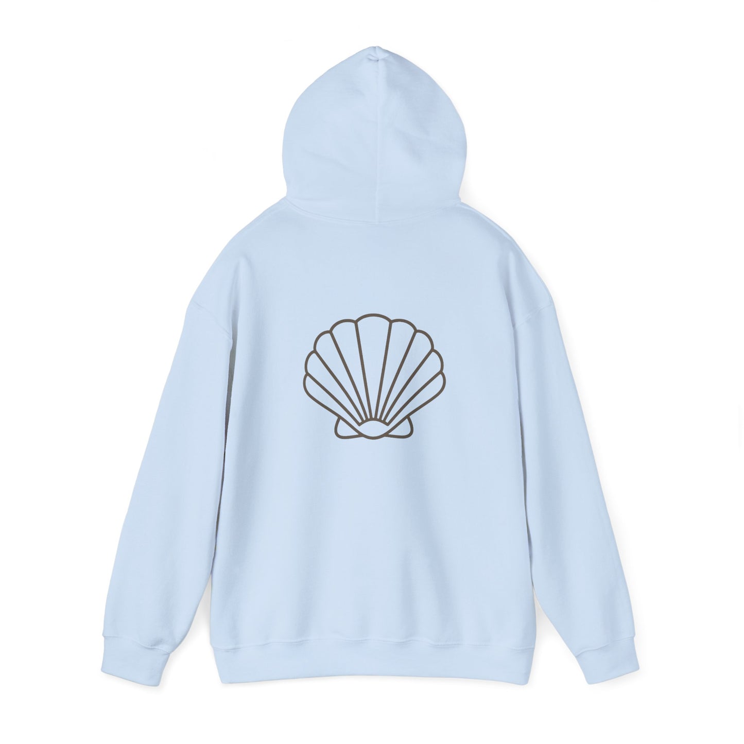 Flow Shell Unisex Hoodie, Cozy Sweatshirt, Beach Vibes Apparel, Gift for Ocean Lovers, Everyday Comfort Wear