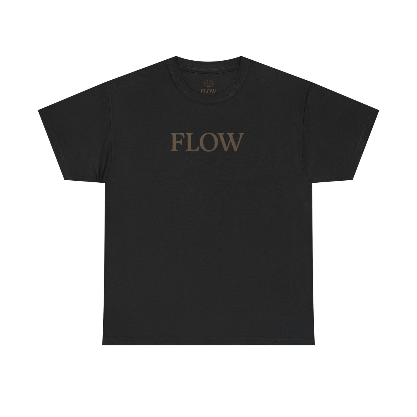 Flow Unisex Heavy Cotton Tee, Beach Vibes T-shirt, Summer Graphic Tee, Casual Wear, Gift for Ocean Lovers