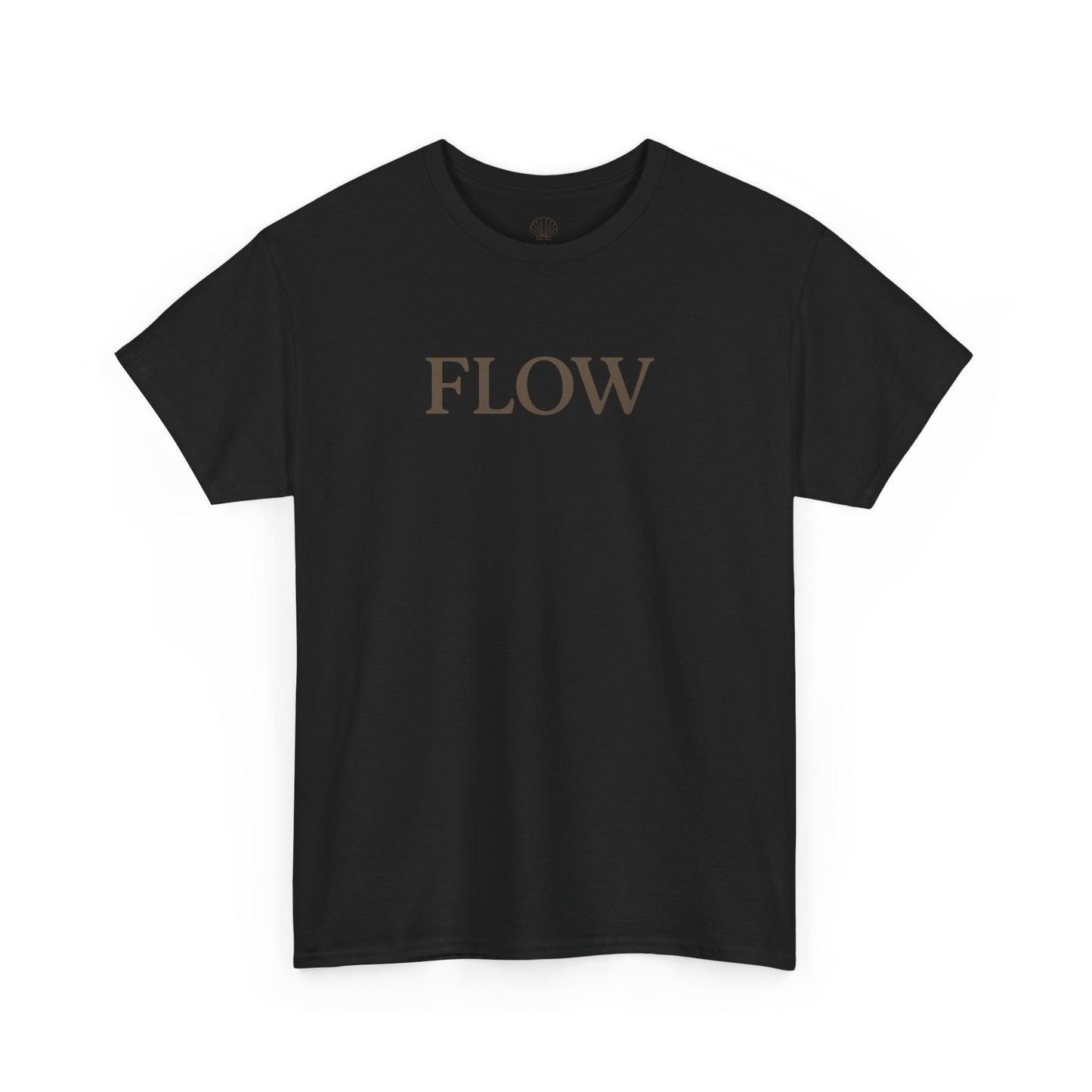 Flow Unisex Heavy Cotton Tee, Beach Vibes T-shirt, Summer Graphic Tee, Casual Wear, Gift for Ocean Lovers