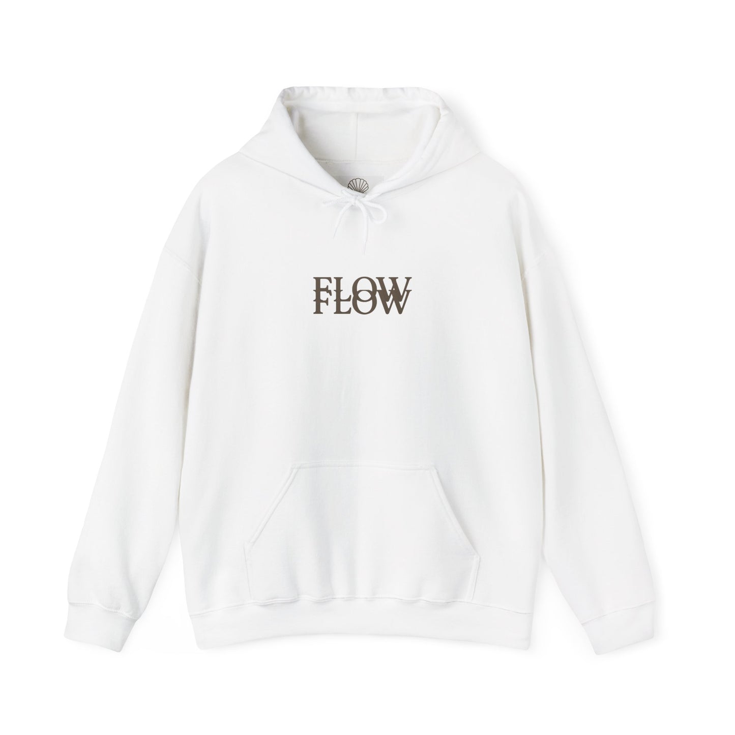 Flow Shell Unisex Hoodie, Cozy Sweatshirt, Beach Vibes Apparel, Gift for Ocean Lovers, Everyday Comfort Wear
