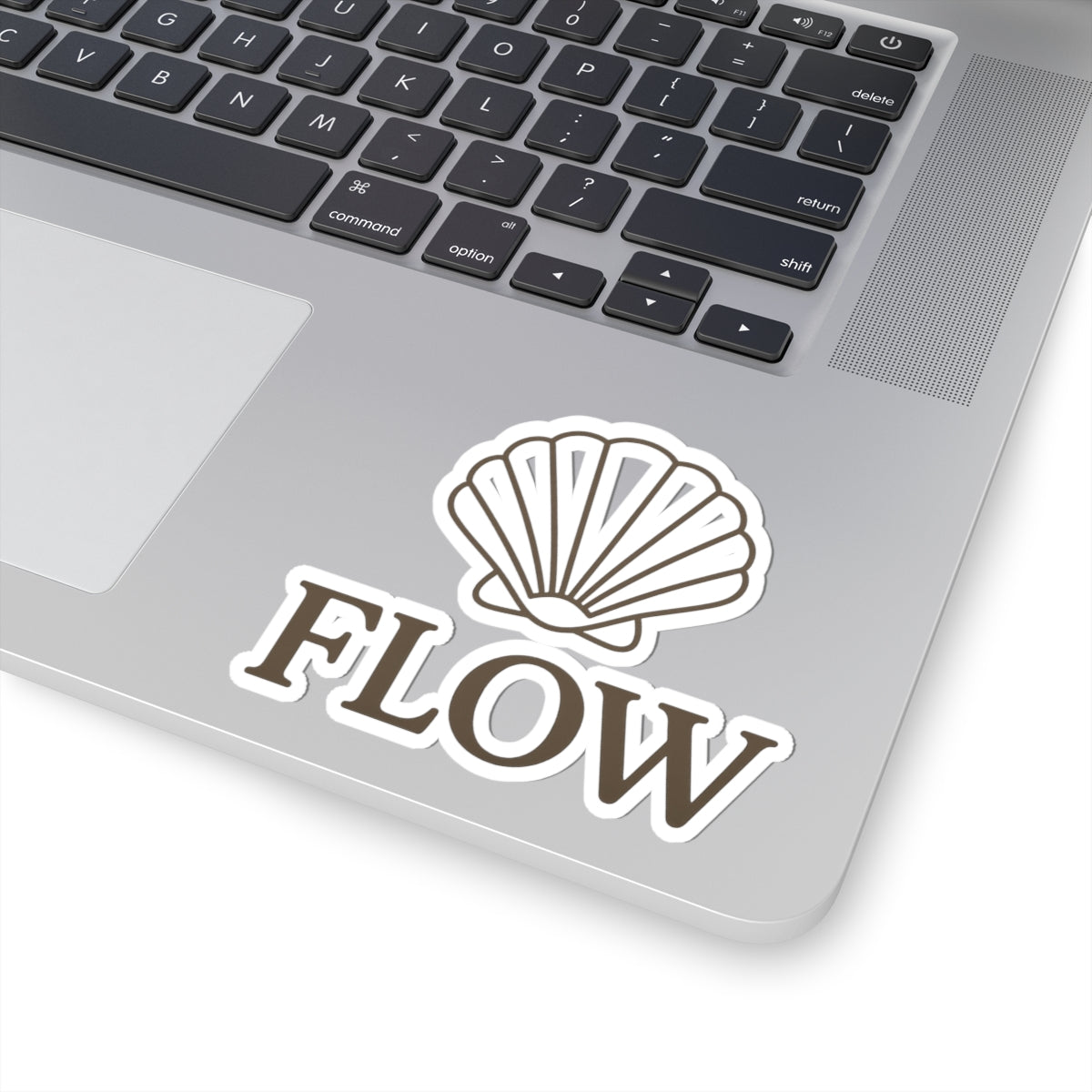 Flow Shell Kiss-Cut Stickers | Laptop Decals, Water Bottle Stickers, Aesthetic Decor, Gift for Ocean Lovers, Car Stickers