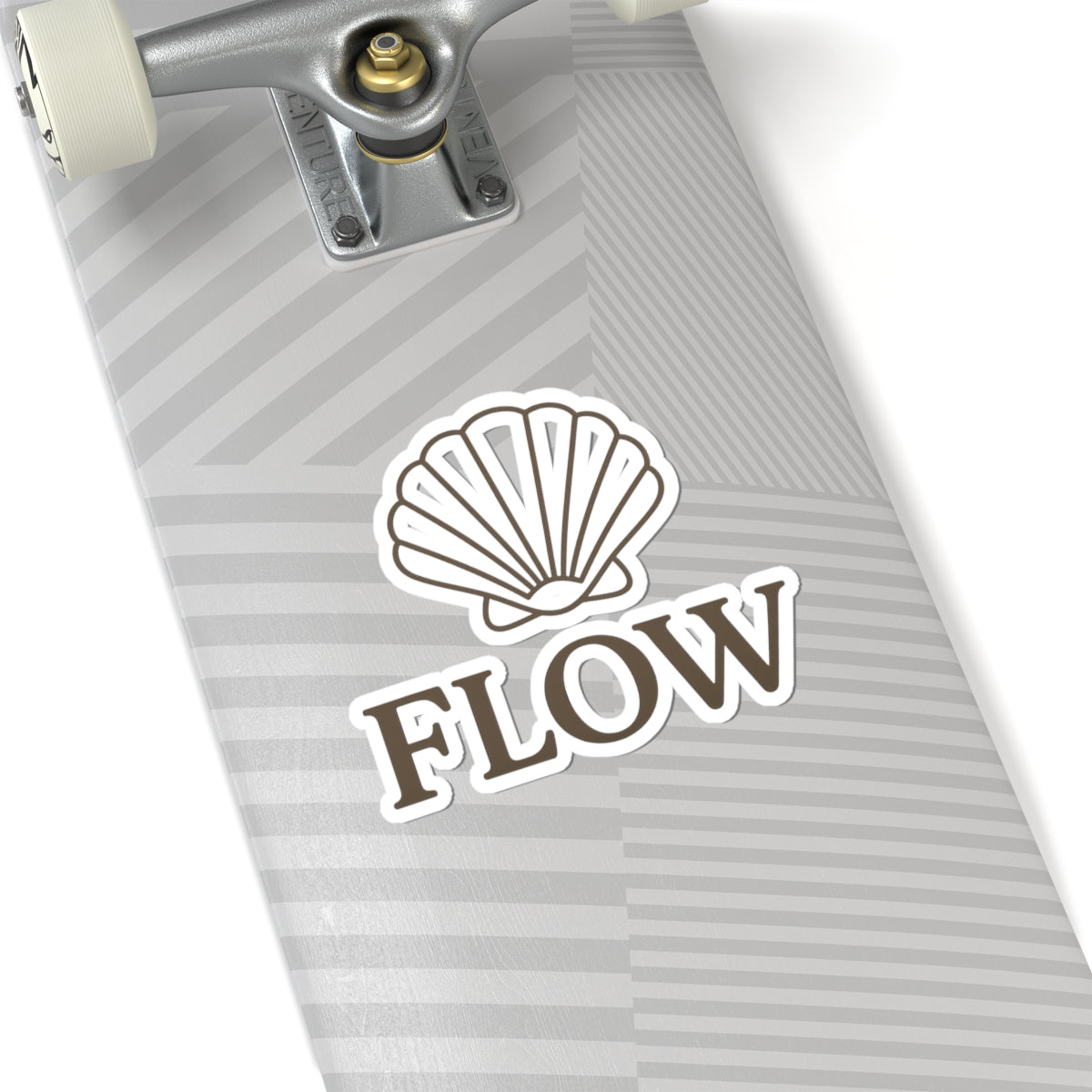 Flow Shell Kiss-Cut Stickers | Laptop Decals, Water Bottle Stickers, Aesthetic Decor, Gift for Ocean Lovers, Car Stickers