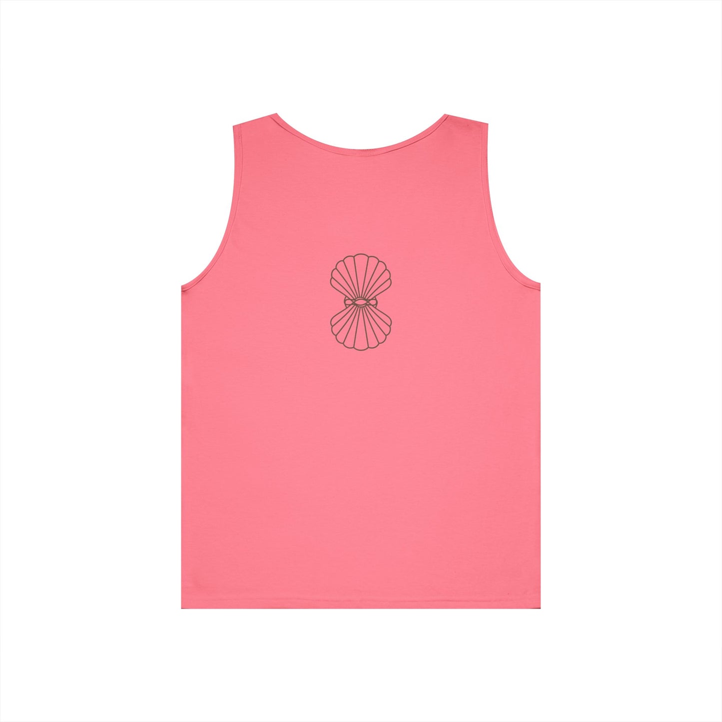 Flow Shell Unisex Heavy Cotton Tank Top | Beach Vibes, Summer Wear, Casual Outfit, Gift for Her, Relaxed Style