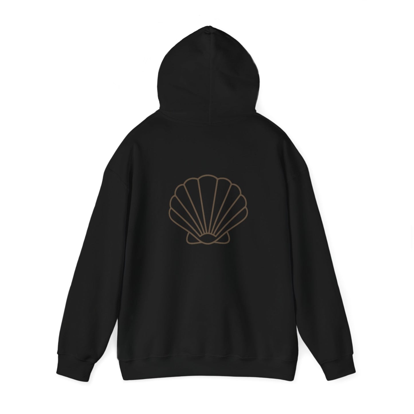 Flow Shell Unisex Hoodie, Cozy Sweatshirt, Beach Vibes Apparel, Gift for Ocean Lovers, Everyday Comfort Wear