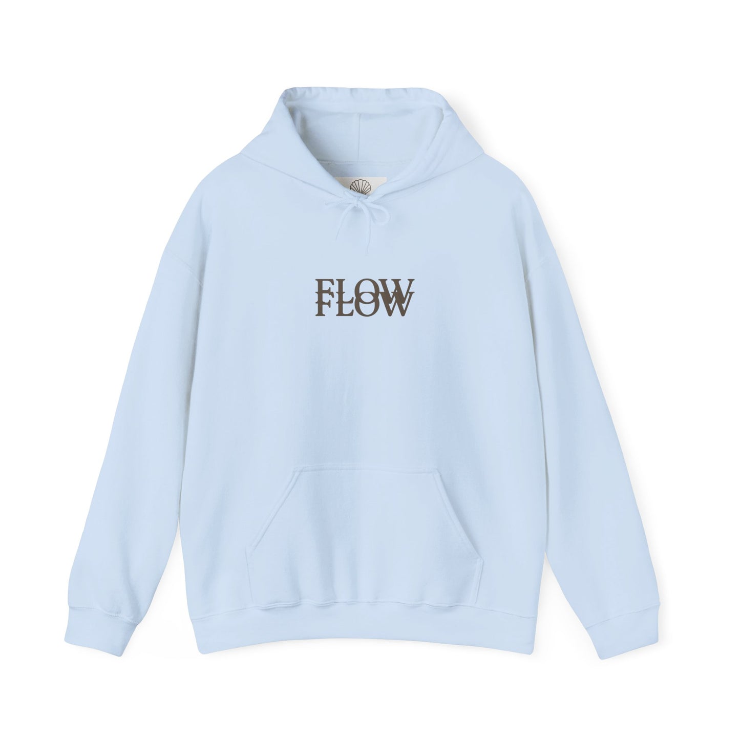 Flow Shell Unisex Hoodie, Cozy Sweatshirt, Beach Vibes Apparel, Gift for Ocean Lovers, Everyday Comfort Wear