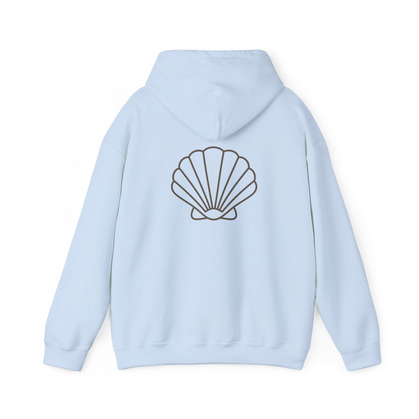 Flow Shell Unisex Hoodie, Cozy Sweatshirt, Beach Vibes Apparel, Gift for Ocean Lovers, Everyday Comfort Wear