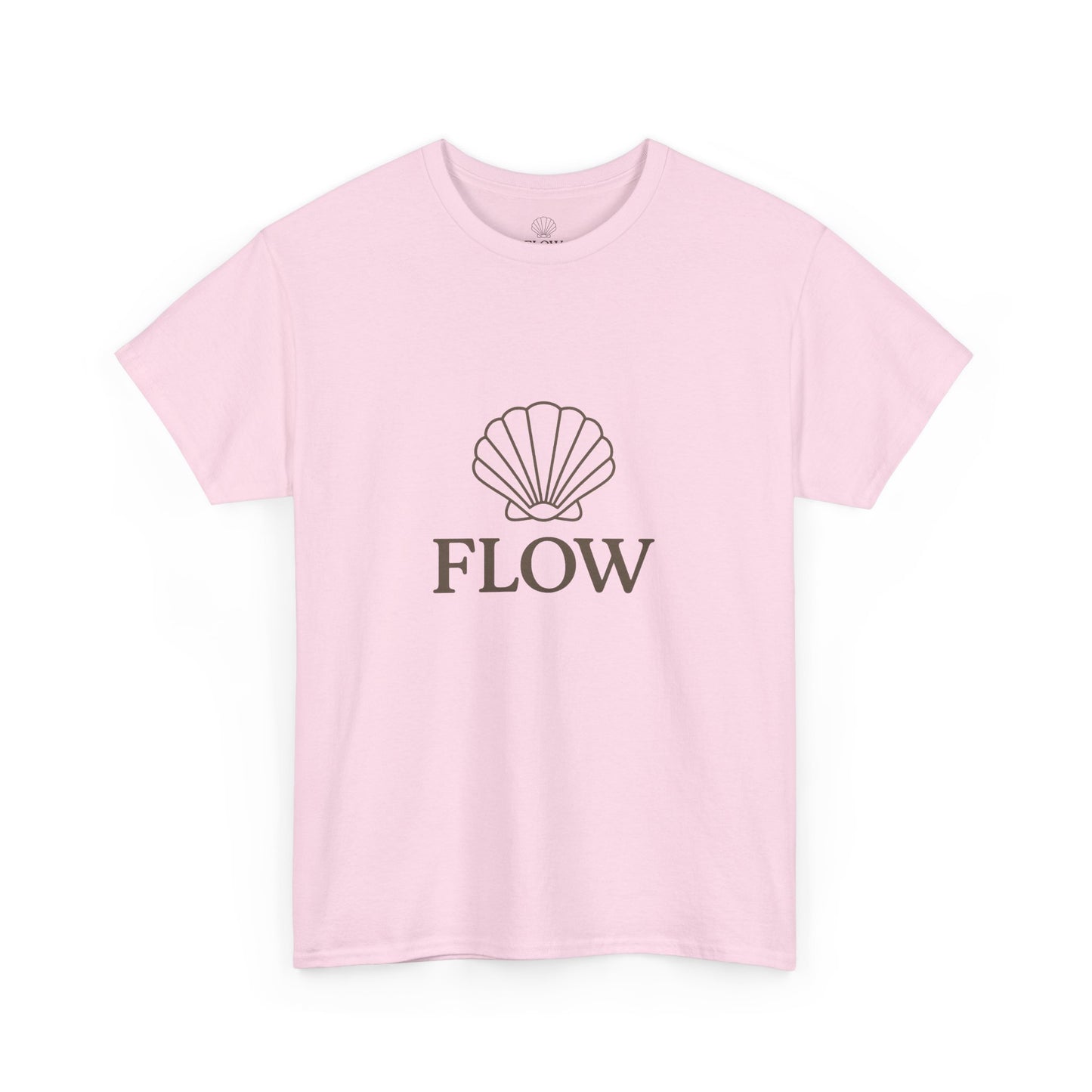 Unisex Heavy Cotton Tee with Flow Design, Summer
