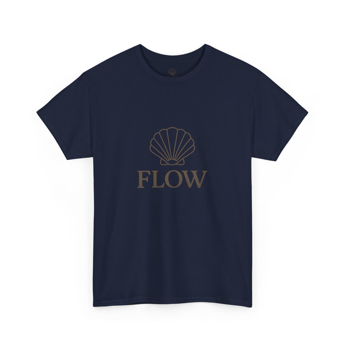 Unisex Heavy Cotton Tee with Flow Design, Summer