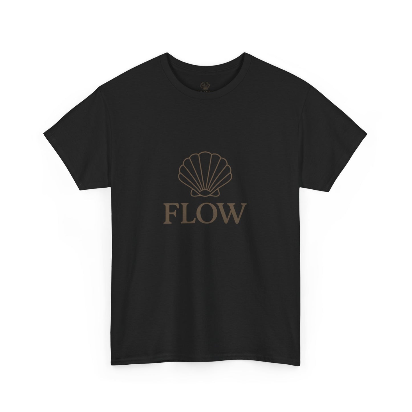 Unisex Heavy Cotton Tee with Flow Design, Summer