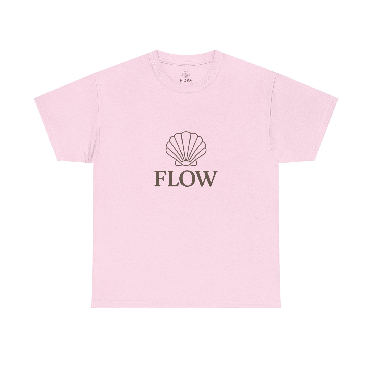 Unisex Heavy Cotton Tee with Flow Design, Summer